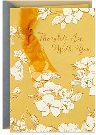Hallmark Sympathy Card (Thoughts Are With You)