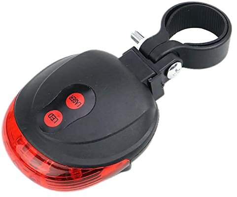 xiaoguozi Feu Arrière de Vélo Lumière de Vélo Sécuritaire Accessoires pour Vélos Lignes Rouge Lumineuses à Double Feu Arrière Ultra Lumineux, 7 modes D'Éclairage