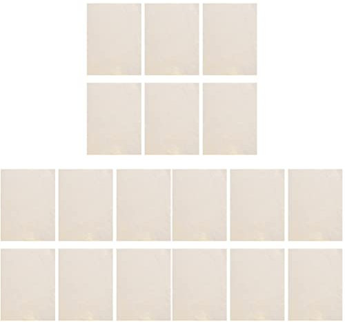 18 Blätter Keramik Wildleder Chamois-handtuch Töpferwerkzeug Glätten Von Vorgeschnittenem Fensterleder Vorgeschnittenes Gämsen Sauberes Auto Autowaschzubehör Wildleder- Modellieren