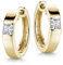 Materia Creolen Gold Silber 925 Damen Zirkonia Ohrringe SO-432-Gold