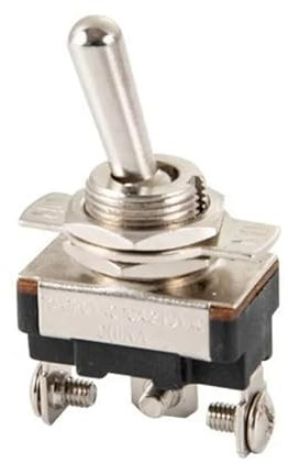 KFZ Kippschalter SPST 3 Pin Ein/Aus/Ein Schalter DC 12V 24V AC 10A 250V 15A 125V Metallschalter für KFZ, Boot, etc ASW-23-103A