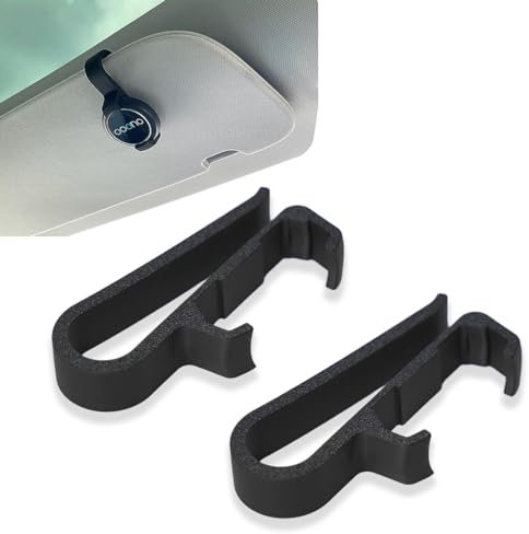 KSJEHW 2 Piezas Soporte para Parasol, Soporte para Parasol Compatible con Ooono Co-Driver No1, Soporte para Detector de Rayos en el Parasol Clip, Montaje/Clip para Parasol