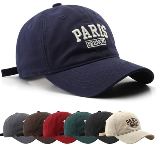 TRABIG Cap Herren Einstellbar, Baseball Cap Reine Baumwolle Nicht Leicht zu Verformen, Kappe Einstellbarer Umfang von 56-60 cm