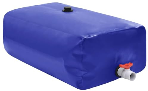 vidaXL Depósito de Agua Plegable con Grifo PVC 1000 l