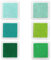 EIHI 6-teiliges Grünes Stempelkissen, Stempelkissen für Fingerabdrücke, für Kinder, kreatives Gestalten, Scrapbooking, Kinderstempelkissen (grün)