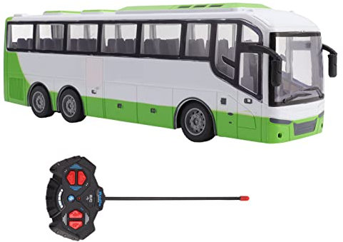 RC Bus Toy, 1/30 Remote Control Bus Model Electric Wireless Simulation Large Remote Controlled Toy (Green)
