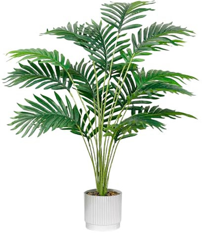 Laelfe 71 cm Large Artificial Monstera Plant in Pot - Fake Tropical Areca Palm Tree Plants with 18 Lush Leaves, Faux Monstera for Indoor Outdoor Home Garden Office Floor Decorations