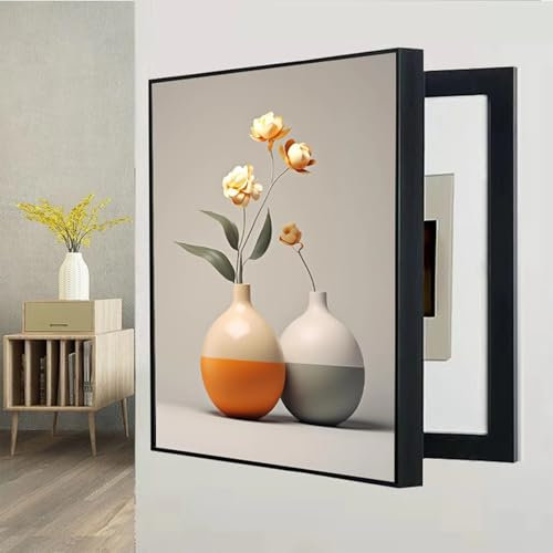 CMHYBS Electric Meter Box Decorative,Creative Hanging Picture Wall Mounted Painting,Hide Distribution Cover Decoration,for Breaker Electrical Panel Fuse Switch(Size:35x45cm/13x17inch,Color:D)