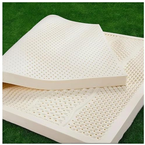 Materasso in Lattice Naturale, 100% Lattice Biologico, allevia Il Dolore alle Spalle e alla Schiena, Letto Matrimoniale,10cm,120x200cm(47x79in)