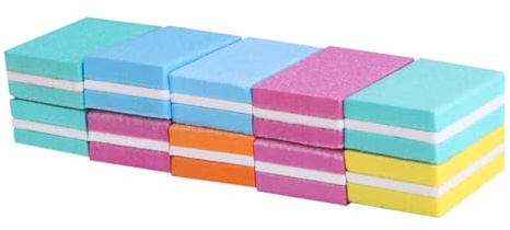 BETOOKY Blocchi Leviganti per Modellare e Lucidare in Spugna Eva per Unghie 10 Pezzi Strumenti Manicure Confortevoli Colore Casuale Unghie a Casa in Salone