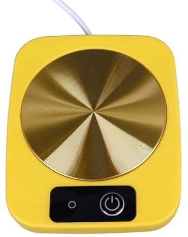 Generic Scaldacaffè Intelligente Alimentato Tramite USB Scaldatazze Portatile a Temperatura Costante per i Viaggi (YELLOW)