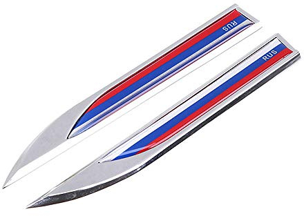 1 Paire de Voiture Drapeau 3D emblème Autocollant Stickers pour Jeep BMW Dodge Mercedes Benz Chrysler Honda