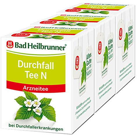 BAD HEILBRUNNER Durchfall Tee N Filterbeutel 12 g Filterbeutel 3er Pack