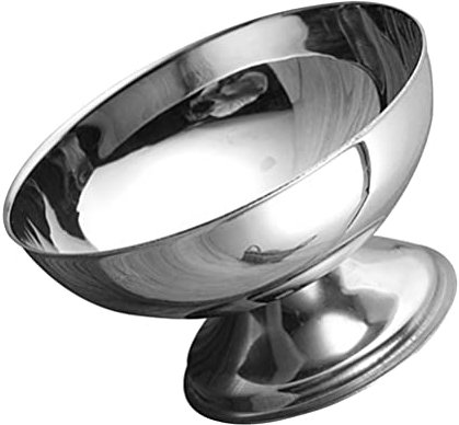 Cabilock Bols À Glace En Acier Inoxydable De 10 Cm Coupes À Dessert Bols À Salade De Fruits Vaisselle Pour Présentation De Gâteaux De Mariage