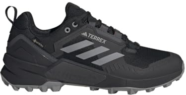 adidas Herren Terrex Swift R3 GTX Sneaker, Core Black Grey Three Solar Red, 44 EU