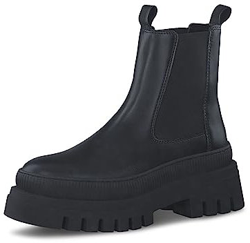 Tamaris Damen Stiefel Leder schwarz 37