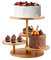 MoYouno 4 Tier Round Wood Cake Stands,Cupcake Stand,Reusable Dessert Tower Pastry Stand,Tiered Tray Decor, for Wedding, Birthday, Theme Party (2.39)