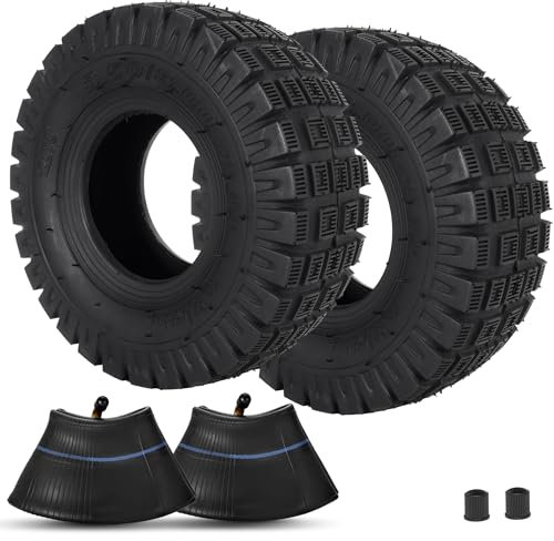 3.00-4 Reifen mit Schlauch,RUTU 2 Stück 260x85 Mantel Transportwagen für Sackkarren,HandWagen,Garten Wagen,Sackkarrenrad,Gokart