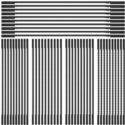Ruuizksa 50 lame per a traforo con estremità della penna, 5 acciaio al carbonio di alta qualità, compatibili con 3921 3922 3923, lavorazione del legno, durevole
