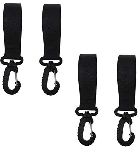 BESTonZON 8pares Ganchos De Carro Cochecito Multifuncionales Rotación Perfectos Para Colgar Accesorios De Cochecito Bicicleta