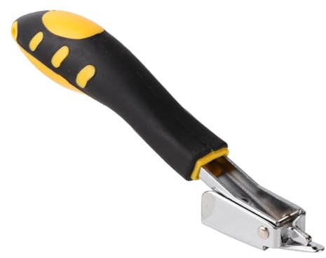Klammerborttagare, Kraftig Klädsel Klammerborttagare med Gummihandtag Multi Hand Tool, Lyfter och Tar Enkelt Bort Djupt Ingrodda Klammer, Spara Tid och Minimera Skador på Häftad