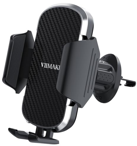 VIIMAKE Supporto del Telefono Dell'auto per Bocchette di Aerazione, Supporto Universale con Morsetto di Rotazione a 360° per iPhone, Samsung e Smartphone da 4 a 6,8 pollici
