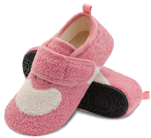 JOINFREE Women House Shoes Non-Slip Indoor Outdoor Slippers Men Diabetic Slipper Arthritis Edema Shoe Pink 6.5 UK