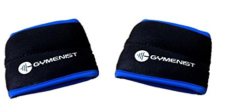 Gymenist Wrist Weights Running Stylish Bracelet Pair Of Weights Set of 2 Jogging Cardio Weight To Strengthen The Hands Forearm (2 Lb (Black - Blue))