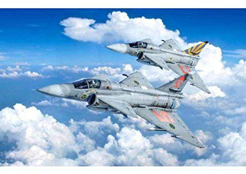 Italeri Saab JA 37 Jaktviggen 510002785 Byggsats för modell, Grå, 87,63 x 61,47 x 15,24 cm