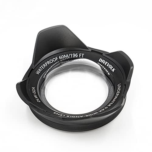 Underwater Wide-Angle Conversion Lens X0.6 for DIVEVOLK Housing and Action Camera