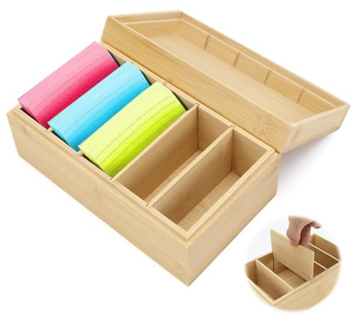 TYBYBB Scatola per schede di apprendimento, formato A7, 22 x 12 x 9 cm, con coperchio