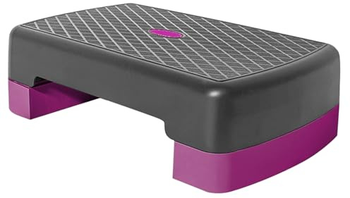 Stepper aeróbic Stepper Fitness Stepper Altura Ajustable 45 cm Antideslizante Material PP Material Cardio Entrenamiento Aeróbico Entrenamiento en el Hogar Gimnasia Adultos Niños Estable Ahorro de