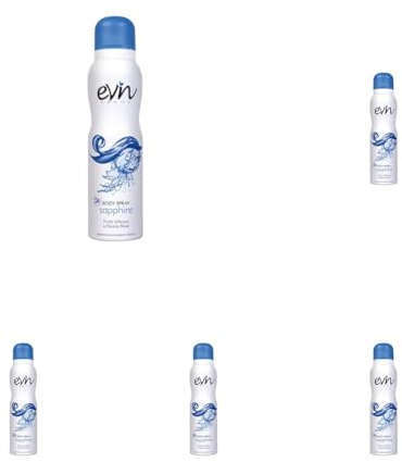 EVIN FEMME | Deodorante Donna Spray Sapphire, Fragranza Frutti d'Acqua e Peonia Rosa, Formula Attiva per 24h, 150ml (Confezione da 5)