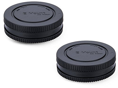 JJC Tapa de Cuerpo + Tapa del Objetivo de Cámara para Sony E Mount & Sony E Mount Objetivo (Conjunto de 2)