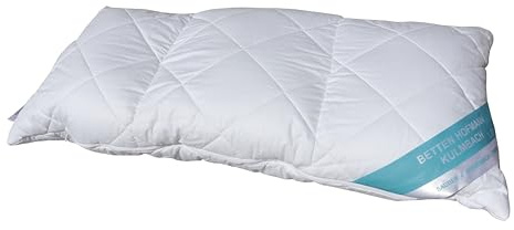Betten Hofmann Spezialkissen 3-Kammer Kopfkissen Nackenkissen, Faserkissen, 40x80 cm mit Reißverschluss, waschbar, für Allergiker, Füllung regulierbar