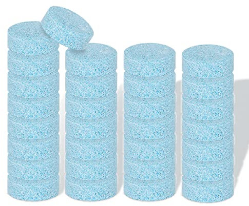 Wemk Windschutzscheiben Reiniger Tabs, 30er Packung Multifunktionale Scheibenreiniger Tabletten, Konzentrierte Glasreiniger Brausetabletten, Umweltfreundlich und Platzsparend