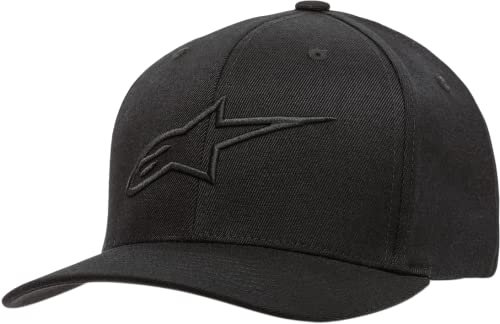 Alpinestars Herren Baseball Kappe Ageless Curve Hat, Schwarz Schwarz, S/M, 1017-81010