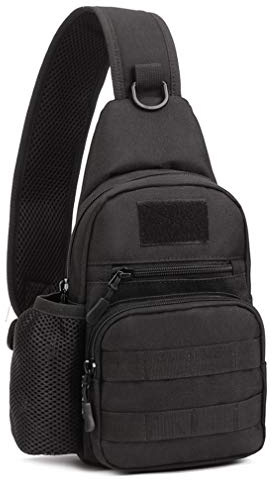 Bolso bandolera táctico de nailon, mochila cruzada para hombres, mujeres, viajes al aire libre, acampar, bolsos informales para el pecho, mochila para el día, mochila para senderismo, caza
