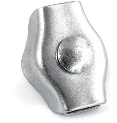 4 x 2 mm Simplex Rope Clip Clamp Fixing Loose Ends of Wire, Jute and Polypropylene Ropes