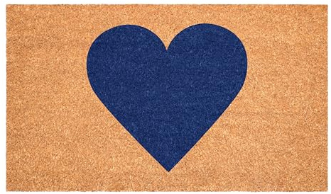 Calloway Mills Madison Heart Doormat (Dark Blue, 24 x 36)