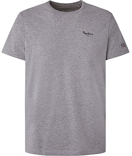 Pepe Jeans Original Basic 3 N, T-Shirt Uomo, Grigio (Grey Marl), L