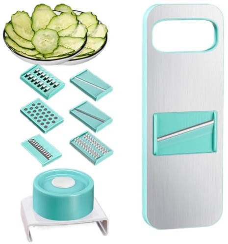 Slicer de cocina, Slicer de ajo con espalda magnética, Accesorios manuales de cocina rebanadora para col con ajo