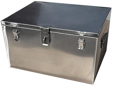 Boîte à Outils en Aluminium, Coffre à Outils pour Benne de Camion, pour Soubassement de Caisse, Coffre à Outils étanche avec Loquet Verrouillable pour Camping-Cars, Vtt, Remorques et Camions(50x30x30c