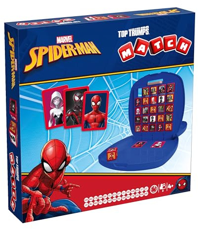 Top Trumps Match Spiderman Giochi Da Tavolo - Giochi Da Tavolo Per 2 Giochi Educativi, Per Giocatori In Età 4 Plus E Fan Di Spiderman.