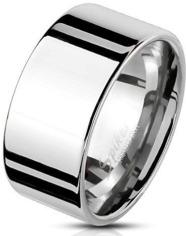 Bungsa 67 (21.3) Herren-Ring BREIT silber Edelstahl massiv breiter Band-Ring breite Ringe Männer