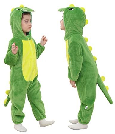 Doladola Baby pojkar flickor tecknat djur onesies med huva spädbarn pyjamas sparkdräkt