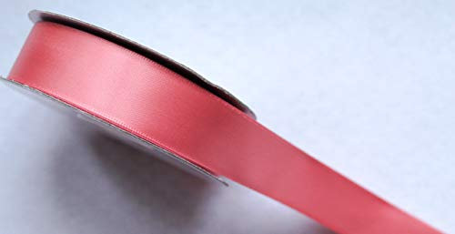 CaPiSo 25m doppelseitiges Satinband Premium-Qualität Schleifenband Satin Dekoband Geschenkband beidseitig (Altrosa, 40mm)