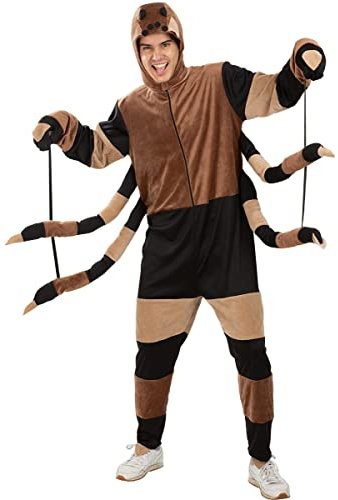 Funidelia | Spinnen Kostüm für Herren und Damen Tiere, Halloween, Horror - Kostüm für Erwachsene & Verkleidung für Partys, Karneval & Halloween - Größe L - XL - Schwarz