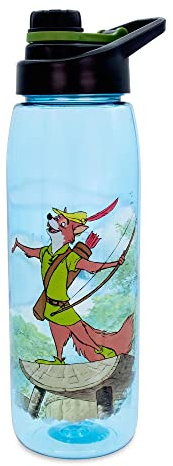 Disney Robin Hood What A Good Day 28-Ounce Water Bottle With Leakproof Lid | BPA-Free Plastic Sports Jug