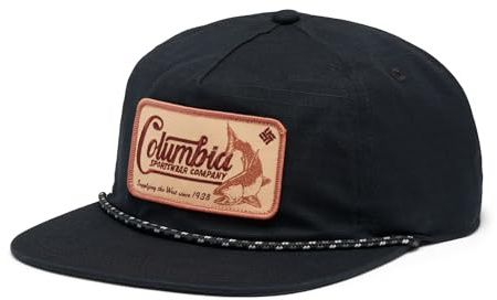 Columbia Unisex Ratchet Strap Snap Back Hat, Black/West Fish, One Size